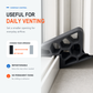 💥LAST DAY BUY 1 GET 1 FREE🥳Secure Track Door Stop – Absorbs impact, reduces slamming & protects rails. Compact locking design – fits sliding windows & balcony doors! 🛡️🔇