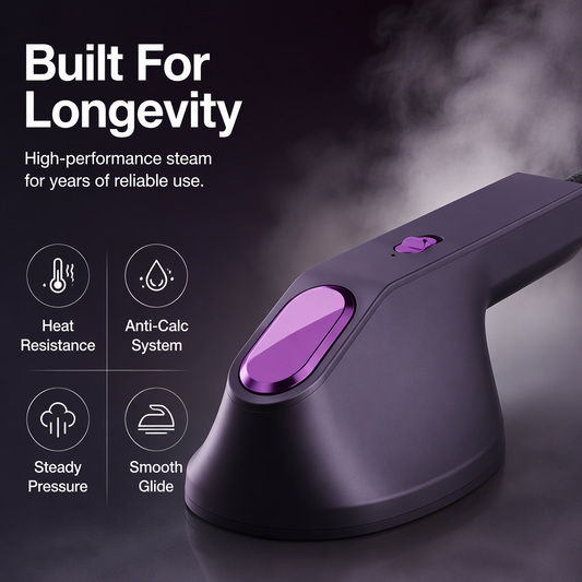 👔✨ Portable steam iron – compact, removes wrinkles, ideal for travel! 🇧🇷
