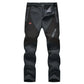 🏆LAST DAY SALE 49% OFF!!🔥Men's Waterproof Winter Trousers with Fleece Lining Cargo Pants