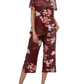 🎁 Hot Sale 49% OFF 🔥 Women's Printed Short Sleeve Top With Khaki Pants Casual Pajama Set