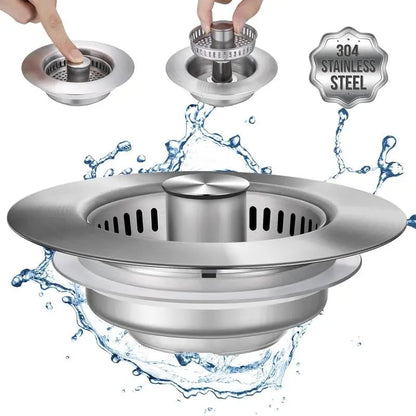 💧BUY 3 GET 1 FREE💧3 in 1 Kitchen Sink Drain Strainer Kitchen Gadgets