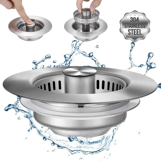 💧BUY 3 GET 1 FREE💧3 in 1 Kitchen Sink Drain Strainer Kitchen Gadgets