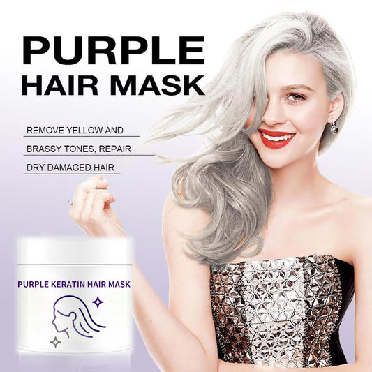 🎁 Hot Sale 49% OFF 🔥Purple Keratin Hair Mask - Conditioner for permed and coloured hair