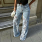 🌸Black Friday HOT SALE 49% Off🌸High Waisted Lace Splicing Jeans