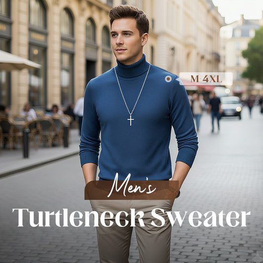 HOT SALE-49% OFF ✨Men's Solid Color Premium Turtleneck Sweater