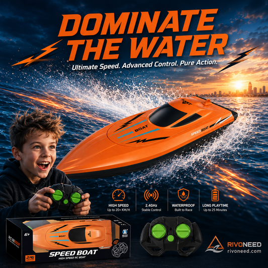 🥳2026 HOT SALE🥳💞50K+ SOLD!🌊⚡ 50% OFF! Dual‑Motor RC Boat – Twin engines, 2.4GHz control, waterproof & impact‑resistant. Slice through waves at insane speed! 🌊🚤