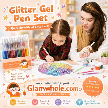 🔥LAST DAY SALE ONLY ￡6.58!!✨50K+ SOLD!🎁Glitter Gel Pen Set