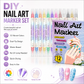 💅 12-Color Dual-Tip Nail Art Pens – Easy DIY Nail Designs