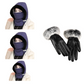 Plush-lined Thickened Thermal Hat with Face Mask for Men and Women