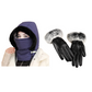 Plush-lined Thickened Thermal Hat with Face Mask for Men and Women
