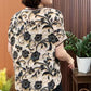 🎁 Hot Sale 49% OFF 🔥Elegant 3D Floral Round Neck Short Sleeve Top