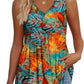 💜LAST DAY PROMOTION - 49%OFF💜Women's Print Flowy Sleeveless V Neck Peplum Tank Tops
