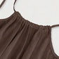 ❄️💕Hot Sale 50% OFF!💃Women's Solid Color Backless Cami Dress