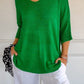 💎 60% OFF! 💎 Solid Color Knitted V-Neck Top – Minimalist Elegance, Breathable Comfort & Timeless Style 🥰👚