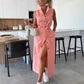 💝2025 NEW SALES 49% OFF💥Solid Button Pocket Denim Dress
