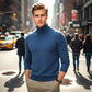 HOT SALE-49% OFF ✨Men's Solid Color Premium Turtleneck Sweater