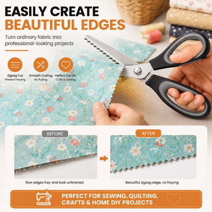 ✨DIY Serrated Sewing Scissors – Precise and Easy to Use