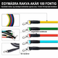 🏋️‍♀️📿 Resistance band set for full-body workouts