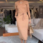 💞Women's V-Neck Top and Skirt Set💃