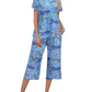 🎁 Hot Sale 49% OFF 🔥 Women's Printed Short Sleeve Top With Khaki Pants Casual Pajama Set