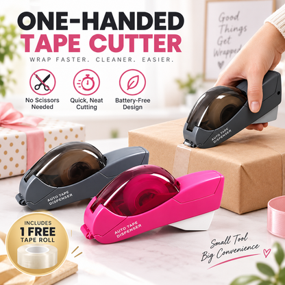 🎁LAST DAY SALE 50% OFF✨✂️ One-Handed Portable Tape Cutter – Quick, Neat & Battery-Free