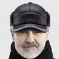 💥LAST DAY SALE 49% OF🧢🐂New Men's Winter Hat with Sheepskin Flat Top Earmuffs
