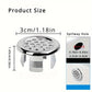 Bathroom Sink Drain Cover, 4 Pack Round Drain Cover, Overflow Cover Ring Insert Replacement, Basin Accessory for Home Kitchen Bathroom, Bathroom Accessories, Bathroom Fittings, Bathroom Gadgets, Drain Stopper