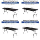 🌸 LIMITED TIME SPECIAL PRICE:£ 7.99!!! ✨Pack Stretch Fabric Table Top Cap Cover, fits 4ft/6ft/8ft Tables