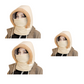 Plush-lined Thickened Thermal Hat with Face Mask for Men and Women