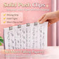 2 Pcs Portable Binder Clip Stapler, with 100 Pcs Small Binder Clips, Non-Destructive Paper Clam Dispenser for Office, Home, School