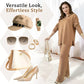 🔥Limited Time Sale 37% OFF🎁V-Neck Casual Slit Knitted Two-Piece Set