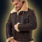 📢📢49 % OFF !!🎅SHEEPSKIN BOMBER JACKET