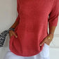 💎 60% OFF! 💎 Solid Color Knitted V-Neck Top – Minimalist Elegance, Breathable Comfort & Timeless Style 🥰👚