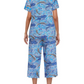 🎁 Hot Sale 49% OFF 🔥 Women's Printed Short Sleeve Top With Khaki Pants Casual Pajama Set