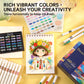 Acrylic Paint Markers Set (12/24/36/48/60 Colors, Stackable Box) - Automatic Ink Control, Waterproof Flexible Tip, High-Opacity Lightfast Colorful Art Supplies, Layering Capable, Craft Supplies for Adults, Art for Kids