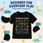 Kids Dinosaur Alphabet Graphic T-Shirt