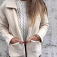 ⏳Time-limited Special⏰£21.99💖Women's Knitted Zipper Coat With Pockets
