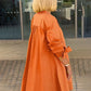 🎉2025 New Products Hot Sale✨Solid Color Long Cotton Shirt Jackets For Women