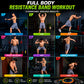 🏋️‍♀️📿 Resistance band set for full-body workouts