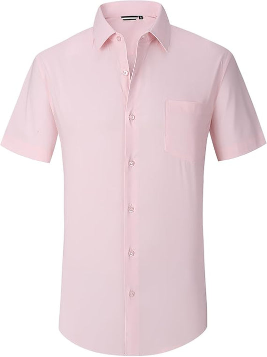 ⏰HOT SALE 49% OFF🔥STRETCH NON-IRON ANTI-WRINKLE SHIRT💕Summer must-have short-sleeved shirt