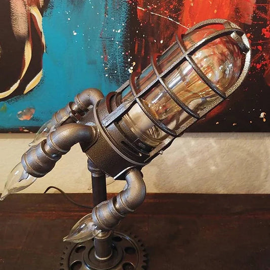 ?LAST DAY 70% OFF??Steampunk Rocket Lamp