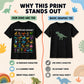 Kids Dinosaur Alphabet Graphic T-Shirt