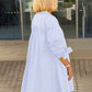 🎉2025 New Products Hot Sale✨Solid Color Long Cotton Shirt Jackets For Women