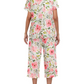 🎁 Hot Sale 49% OFF 🔥 Women's Printed Short Sleeve Top With Khaki Pants Casual Pajama Set