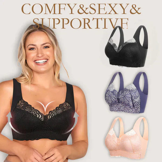 🔥Summer Hot Sale 49% OFF🔥Ultimate Lift Stretch Full Shape Seamless Lace Bra (3 PCS)🔥
