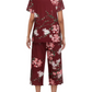 🎁 Hot Sale 49% OFF 🔥 Women's Printed Short Sleeve Top With Khaki Pants Casual Pajama Set