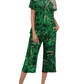 🎁 Hot Sale 49% OFF 🔥 Women's Printed Short Sleeve Top With Khaki Pants Casual Pajama Set