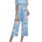 🎁 Hot Sale 49% OFF 🔥 Women's Printed Short Sleeve Top With Khaki Pants Casual Pajama Set