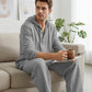 Men's Hooded Casual Loose Top & Pants 2-Piece Set