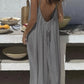 ❄️💕Hot Sale 50% OFF!💃Women's Solid Color Backless Cami Dress